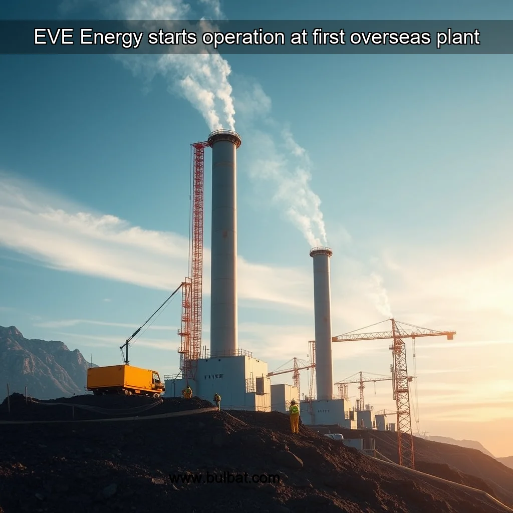 You are currently viewing EVE Energy starts operation at first overseas plant