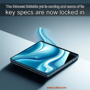 Read more about the article The thinnest foldable yet is coming and some of its key specs are now locked in