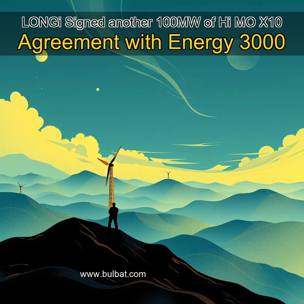 You are currently viewing LONGi Signed another 100MW of Hi  MO X10 Agreement with Energy 3000