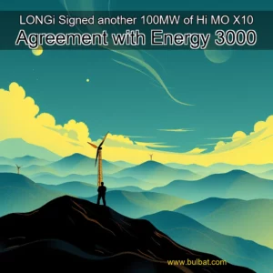 Read more about the article LONGi Signed another 100MW of Hi  MO X10 Agreement with Energy 3000