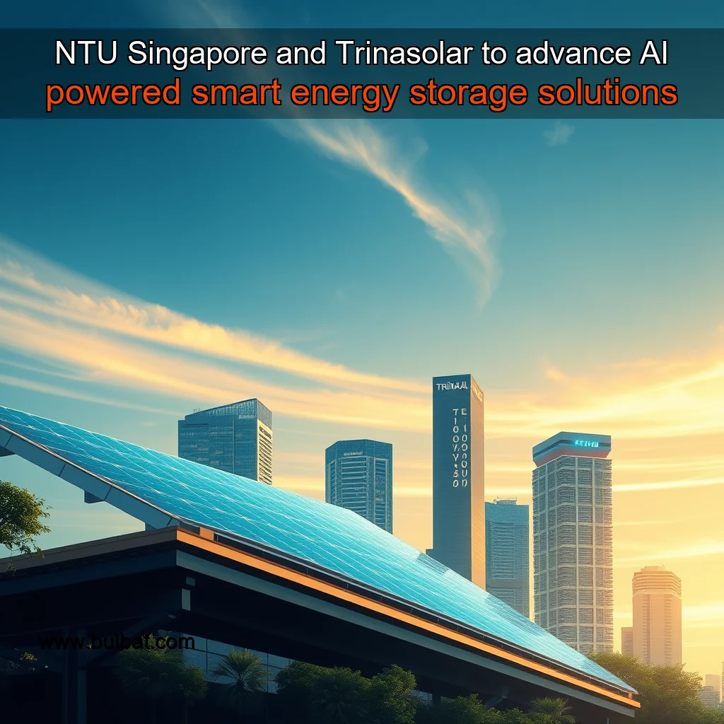 You are currently viewing NTU Singapore and Trinasolar to advance AI  powered smart energy storage solutions