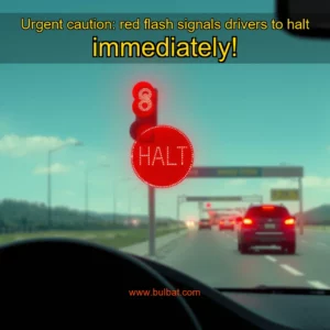 Read more about the article Urgent caution: red flash signals drivers to halt immediately!