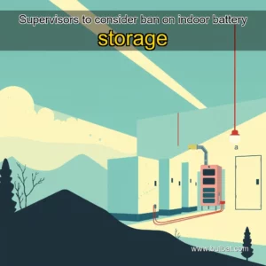 Read more about the article Supervisors to consider ban on indoor battery storage