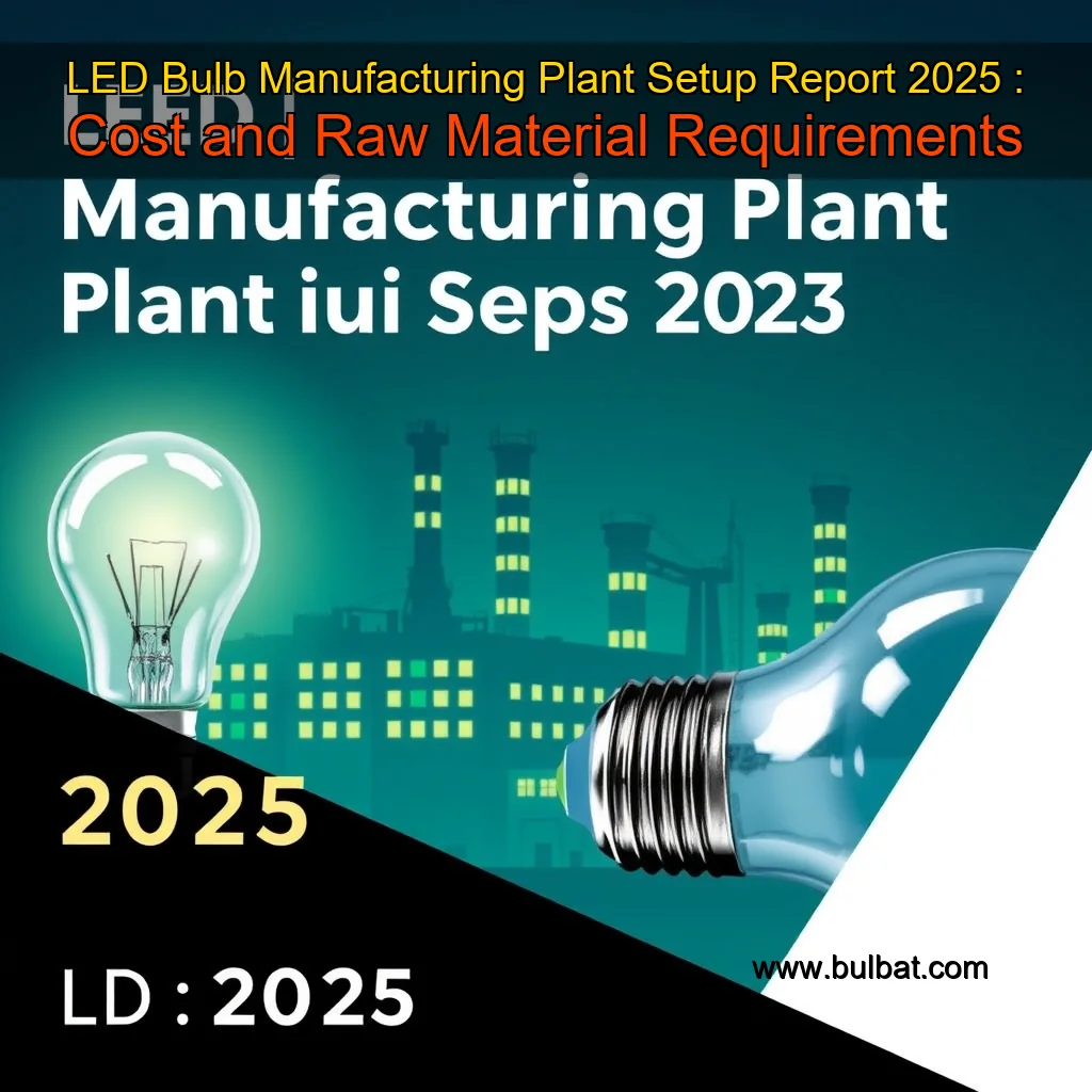 You are currently viewing LED Bulb Manufacturing Plant Setup Report 2025 : Cost and Raw Material Requirements