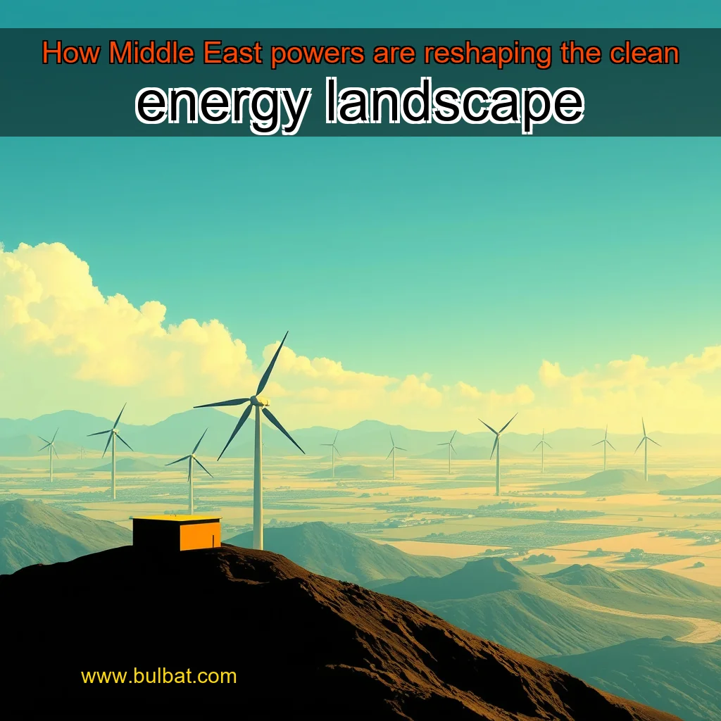 You are currently viewing How Middle East powers are reshaping the clean energy landscape
