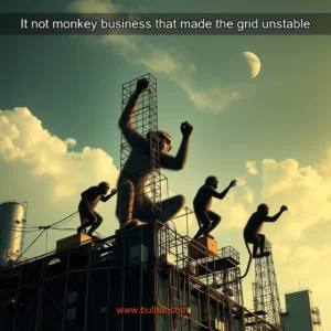 Read more about the article It not monkey business that made the grid unstable