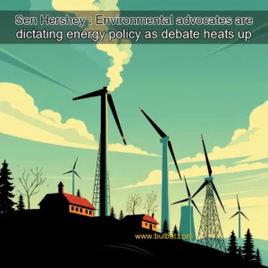 Read more about the article Sen  Hershey : Environmental advocates are dictating energy policy as debate heats up