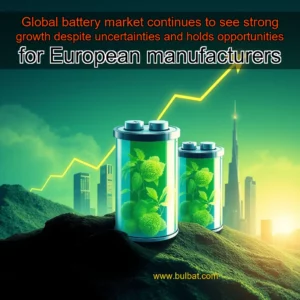 Read more about the article Global battery market continues to see strong growth despite uncertainties and holds opportunities for European manufacturers
