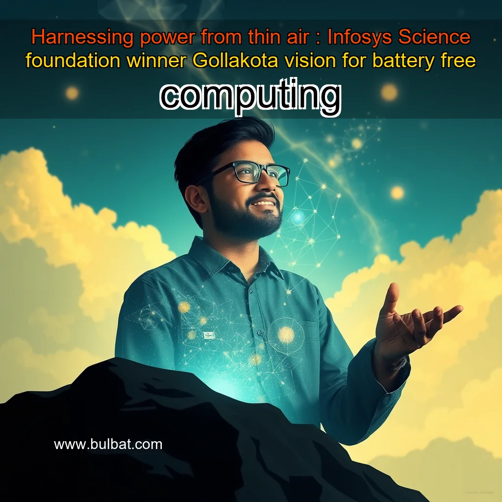 You are currently viewing Harnessing power from thin air : Infosys Science foundation winner Gollakota vision for battery  free computing