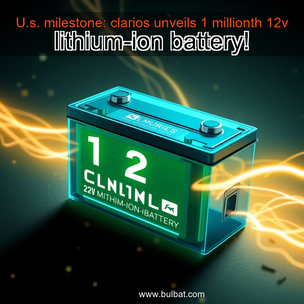 You are currently viewing U.s. milestone: clarios unveils 1 millionth 12v lithium-ion battery!