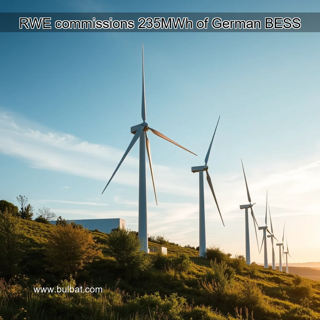 You are currently viewing RWE commissions 235MWh of German BESS