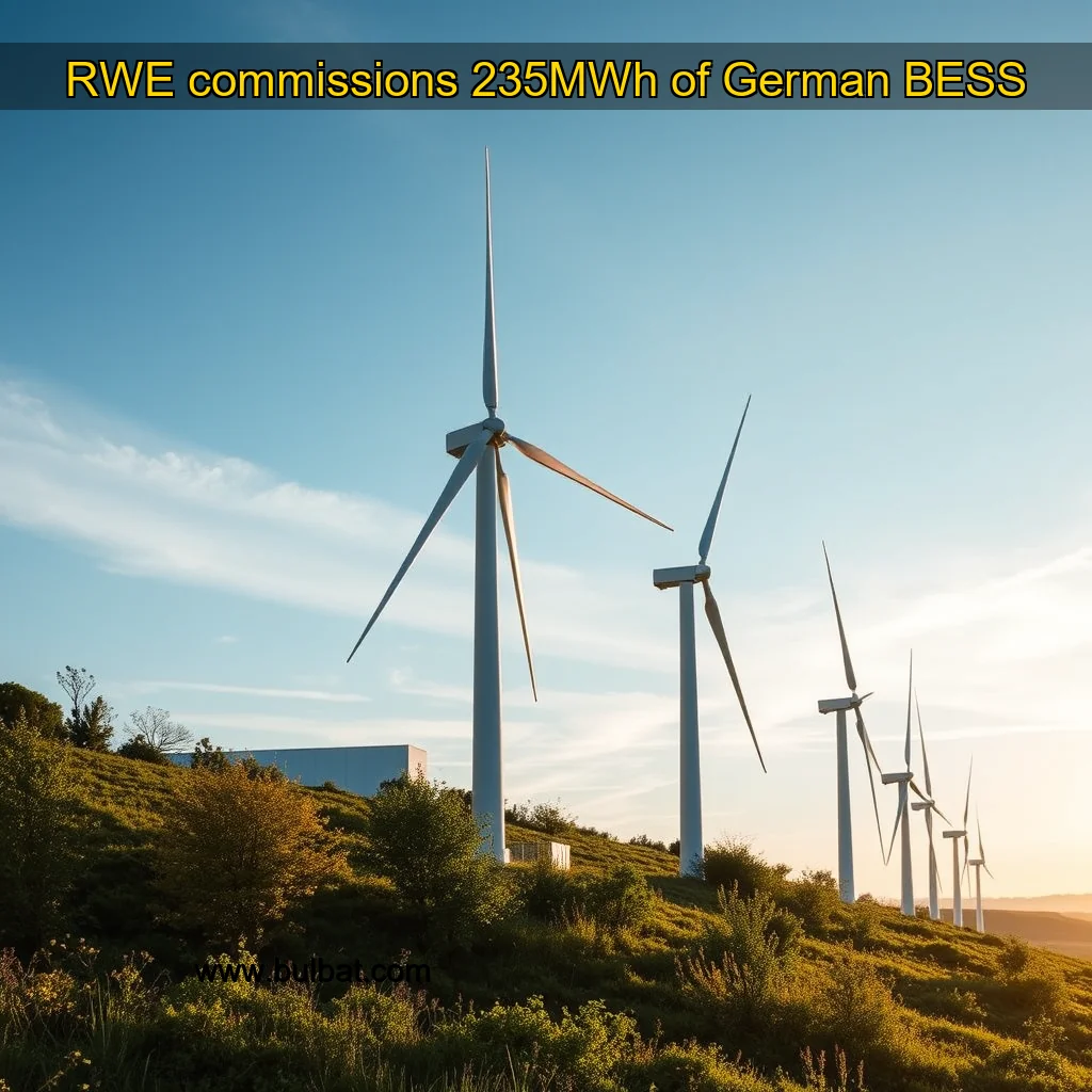 You are currently viewing RWE commissions 235MWh of German BESS