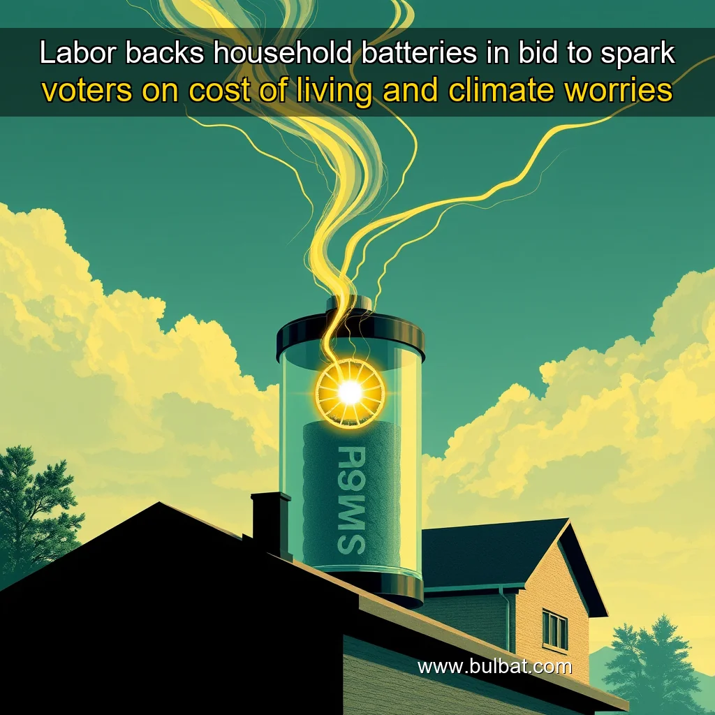 You are currently viewing Labor backs household batteries in bid to spark voters on cost  of  living and climate worries