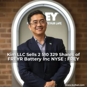 Artistic representation for Kim LLC Sells 2 510 329 Shares of FREYR Battery Inc NYSE : FREY
