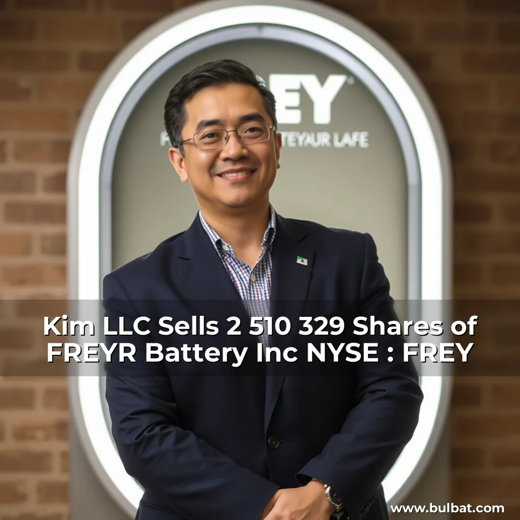 You are currently viewing Kim LLC Sells 2  510  329 Shares of FREYR Battery  Inc   NYSE : FREY