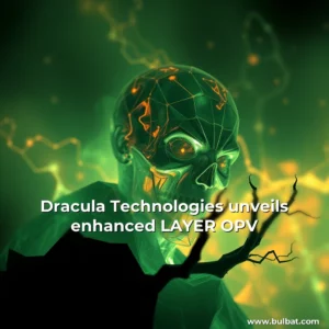 Artistic representation for Dracula Technologies unveils enhanced LAYER OPV
