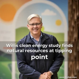 Artistic representation for Willis clean energy study finds natural resources at tipping point