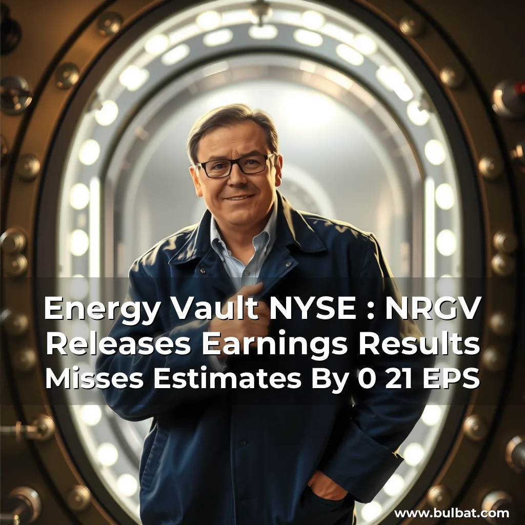 You are currently viewing Energy Vault  NYSE : NRGV  Releases Earnings Results  Misses Estimates By 0  21 EPS