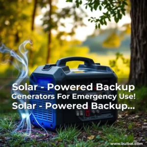 Read more about the article Solar – Powered Backup Generators For Emergency Use! Solar – Powered Backup Generators For Emergency Use!