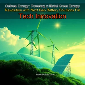 Read more about the article Cellvest Energy : Powering a Global Green Energy Revolution with Next  Gen Battery Solutions  Fin  Tech Innovation