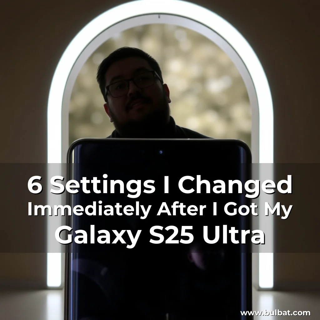 You are currently viewing 6 Settings I Changed Immediately After I Got My Galaxy S25 Ultra