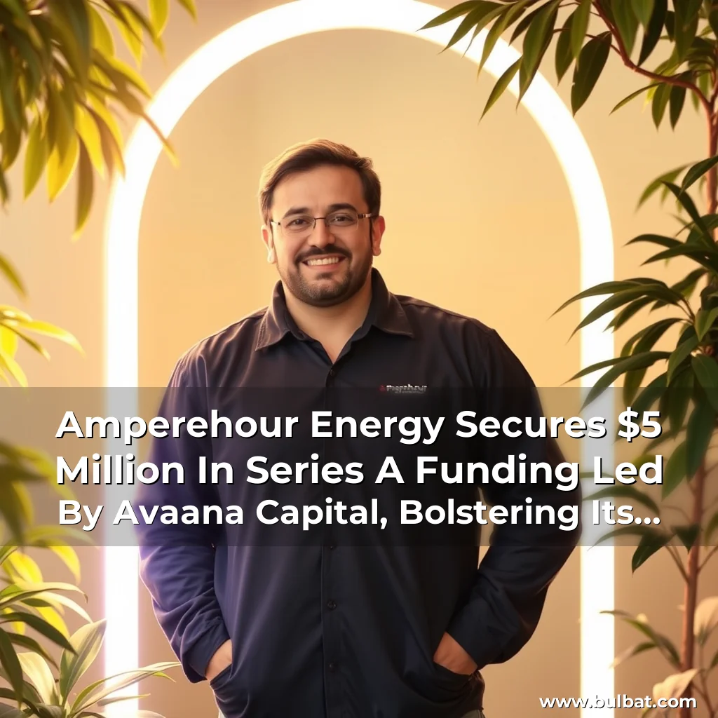 You are currently viewing Amperehour Energy Secures $5 Million In Series A Funding Led By Avaana Capital, Bolstering Its Renewable Energy Initiatives And Expanding Its Global Reach.