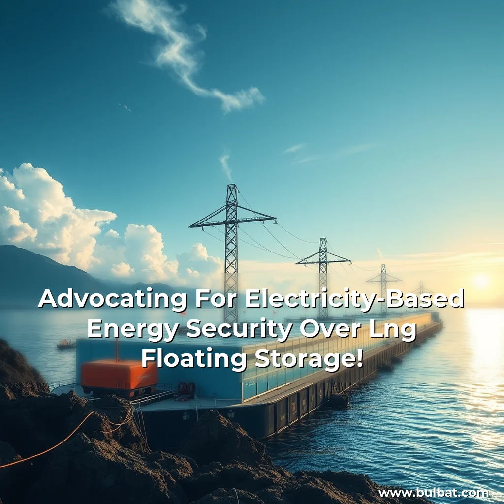 You are currently viewing Advocating For Electricity-Based Energy Security Over Lng Floating Storage!