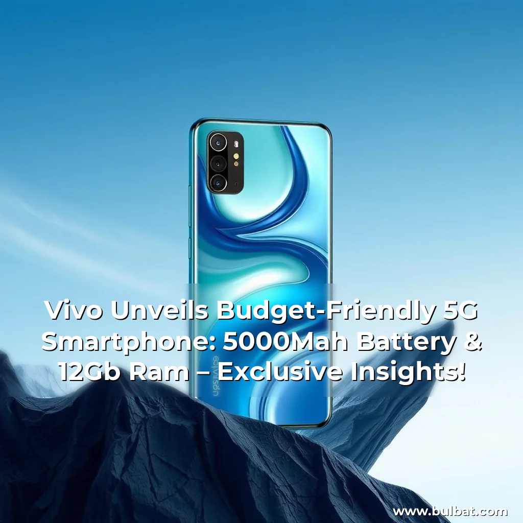 You are currently viewing Vivo Unveils Budget-Friendly 5G Smartphone: 5000Mah Battery & 12Gb Ram – Exclusive Insights!