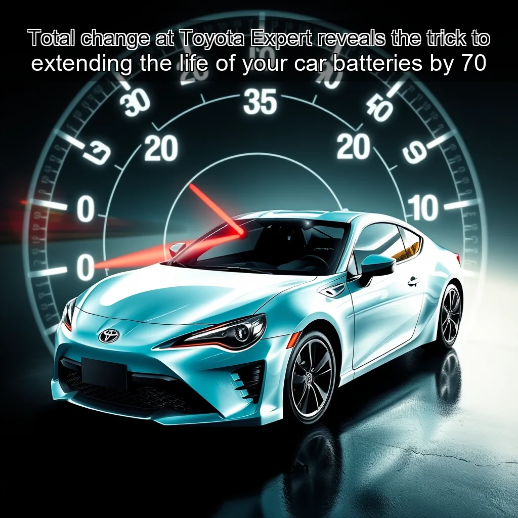 You are currently viewing Total change at Toyota  Expert reveals the trick to extending the life of your car batteries by 70