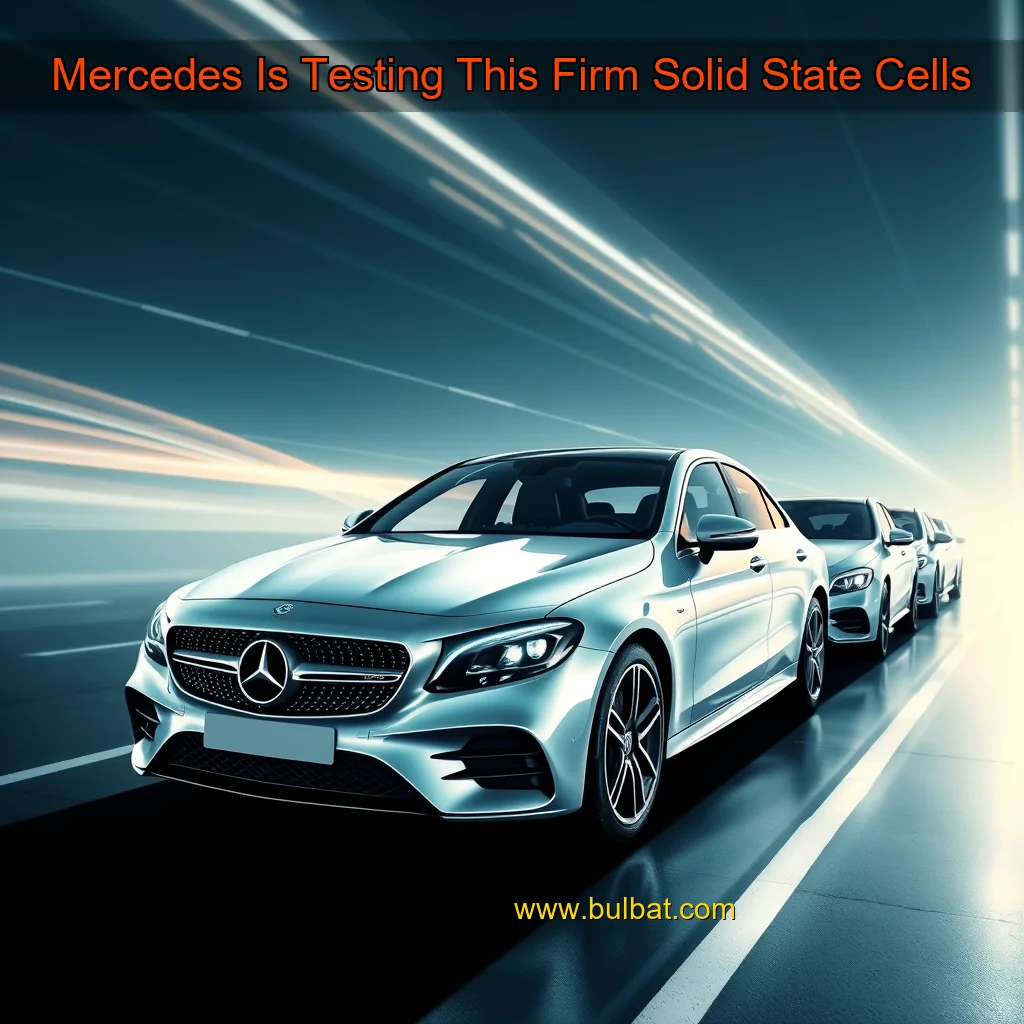 You are currently viewing Mercedes Is Testing This Firm Solid  State Cells