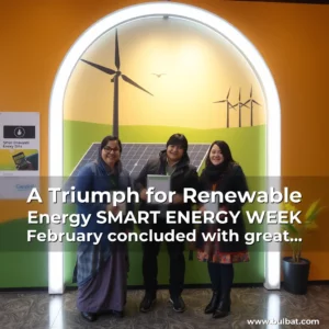 Artistic representation for A Triumph for Renewable Energy SMART ENERGY WEEK February concluded with great success
