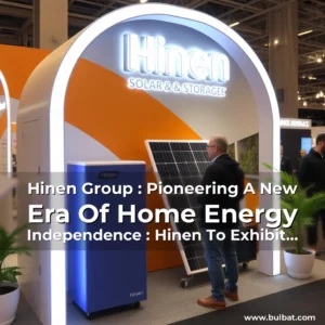 Artistic representation for Hinen Group : Pioneering A New Era Of Home Energy Independence : Hinen To Exhibit At The Solar & Storage Live London 2025!