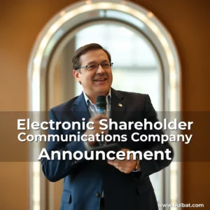 Read more about the article Electronic Shareholder Communications  Company Announcement