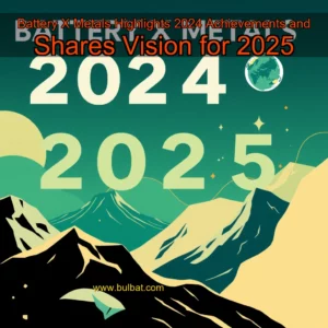 Artistic representation for Battery X Metals Highlights 2024 Achievements and Shares Vision for 2025