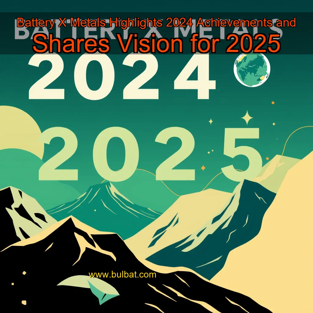 Read more about the article Battery X Metals Highlights 2024 Achievements and Shares Vision for 2025