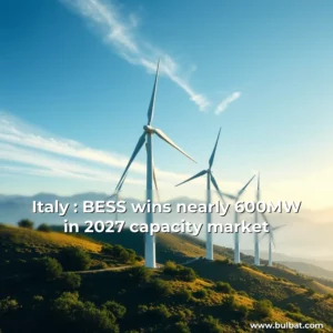 Read more about the article Italy : BESS wins nearly 600MW in 2027 capacity market