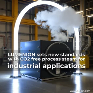 Read more about the article LUMENION sets new standards with CO2  free process steam for industrial applications