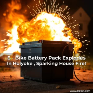 Artistic representation for E - Bike Battery Pack Explodes In Holyoke , Sparking House Fire!