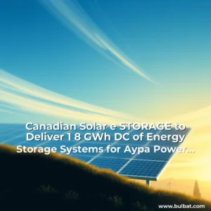 Read more about the article Canadian Solar e  STORAGE to Deliver 1  8 GWh DC of Energy Storage Systems for Aypa Power in Key U  S  Markets