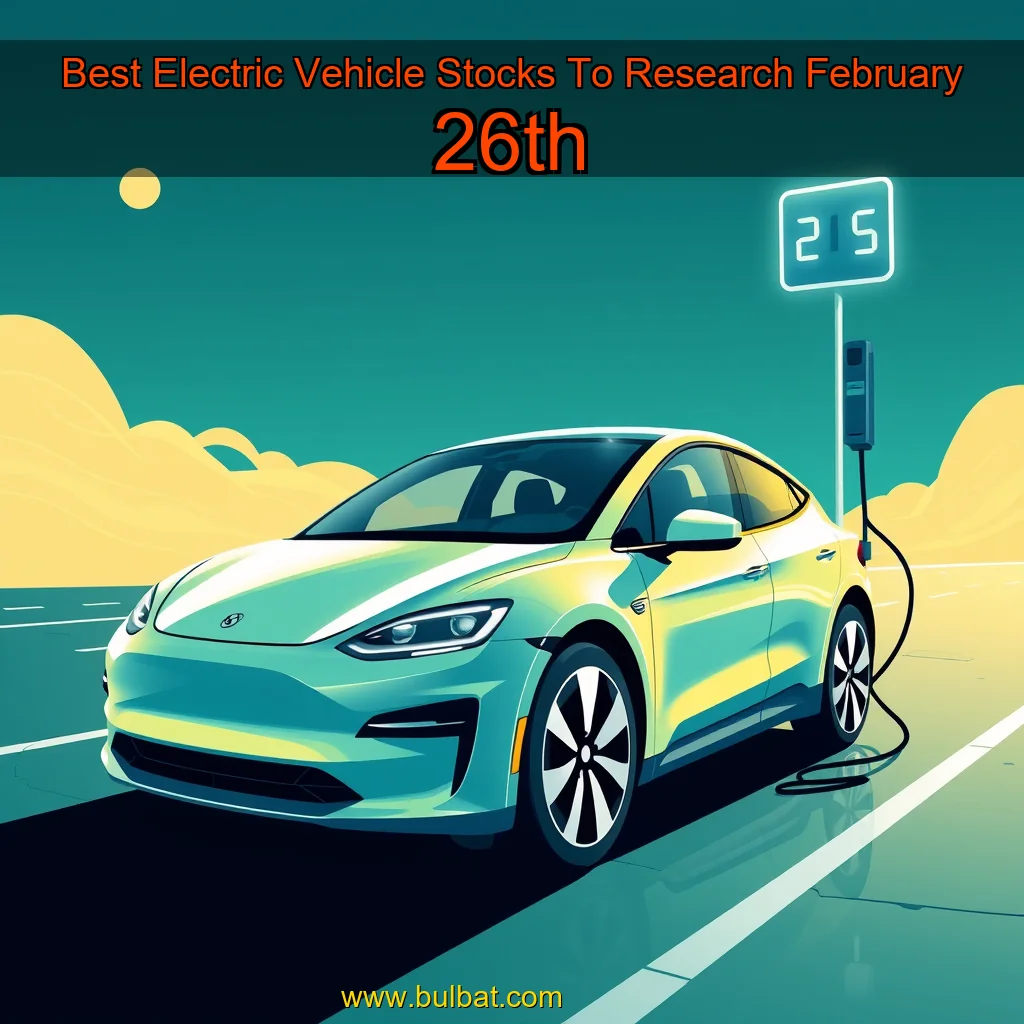 You are currently viewing Best Electric Vehicle Stocks To Research  February 26th