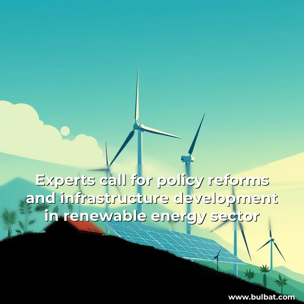 You are currently viewing Experts call for policy reforms and infrastructure development in renewable energy sector