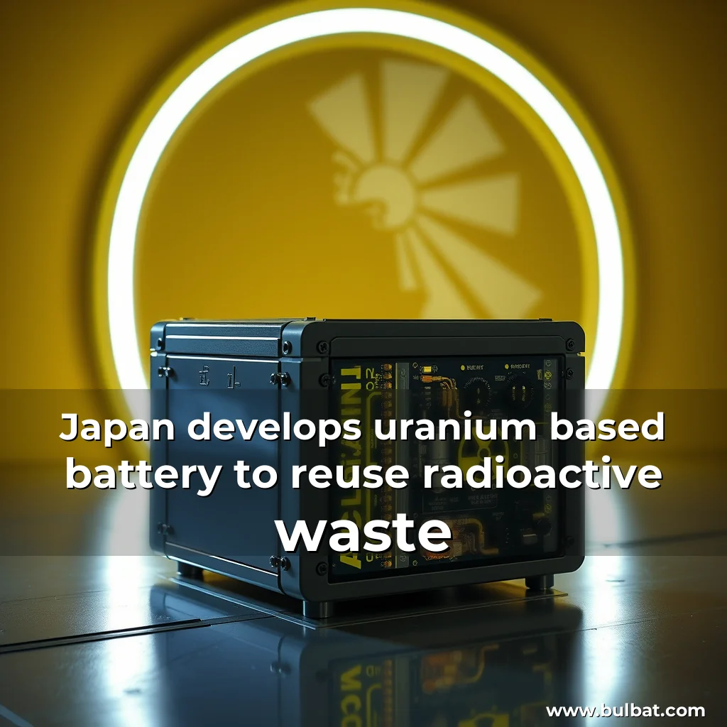 You are currently viewing Japan develops uranium  based battery to reuse radioactive waste