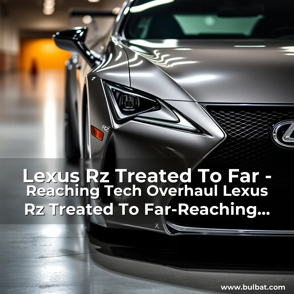 You are currently viewing Lexus Rz Treated To Far – Reaching Tech Overhaul Lexus Rz Treated To Far-Reaching Tech Overhaul!
