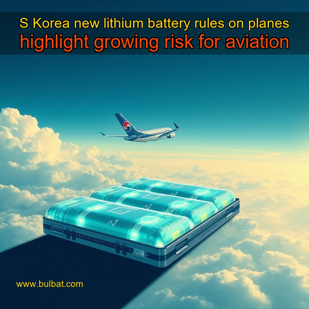 You are currently viewing S  Korea new lithium battery rules on planes highlight growing risk for aviation