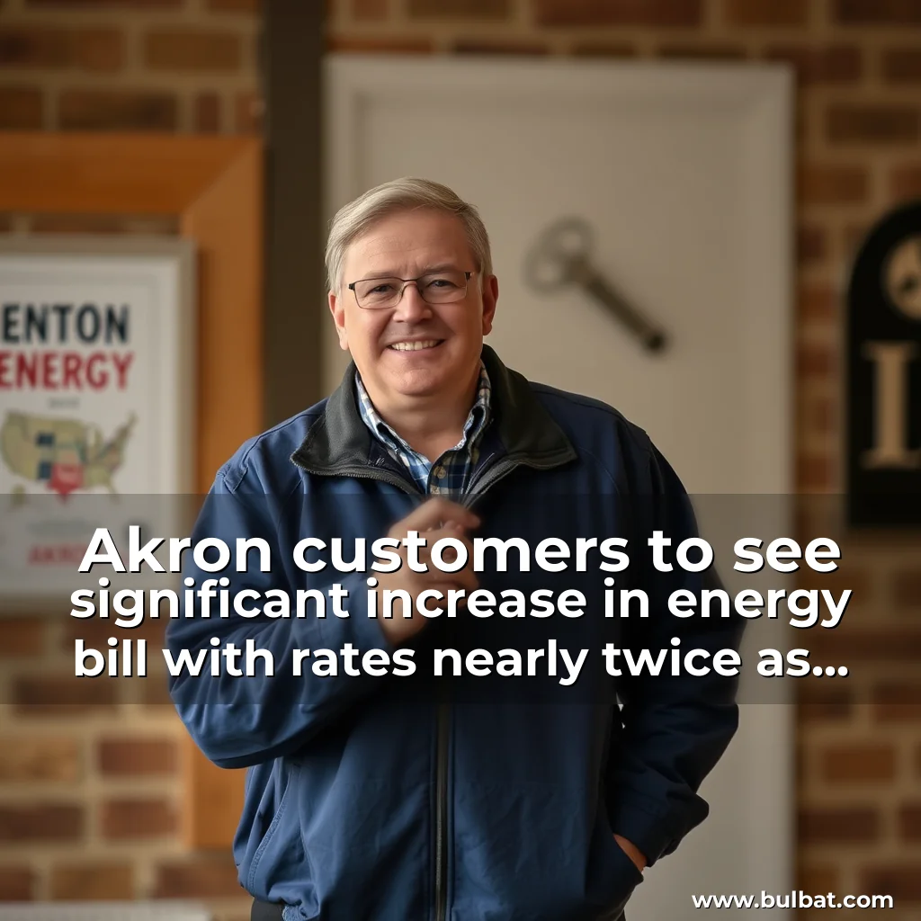Read more about the article Akron customers to see significant increase in energy bill with rates nearly twice as high