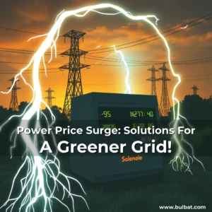 Artistic representation for Power Price Surge: Solutions For A Greener Grid!