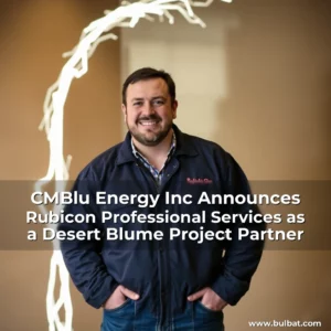 Read more about the article CMBlu Energy  Inc  Announces Rubicon Professional Services as a Desert Blume Project Partner