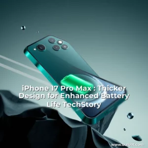 Read more about the article iPhone 17 Pro Max : Thicker Design for Enhanced Battery Life  TechStory