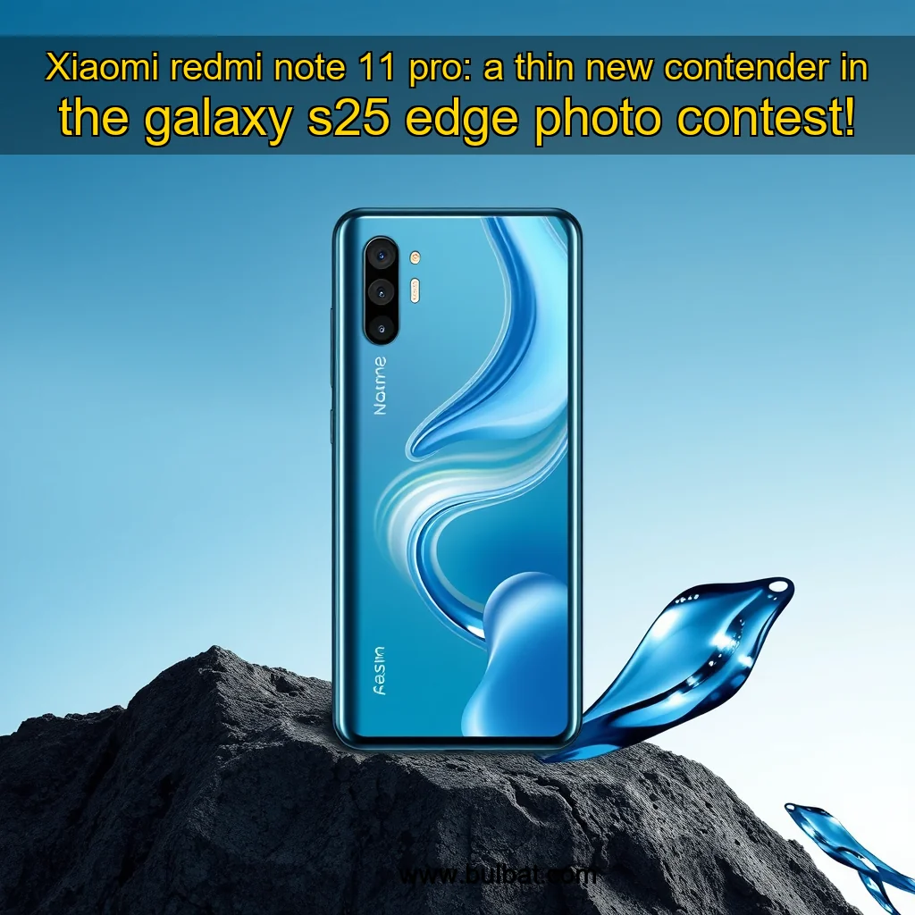 You are currently viewing Xiaomi redmi note 11 pro: a thin new contender in the galaxy s25 edge photo contest!