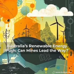 Artistic representation for Australia’s Renewable Energy Push: Can Mines Lead the Way?